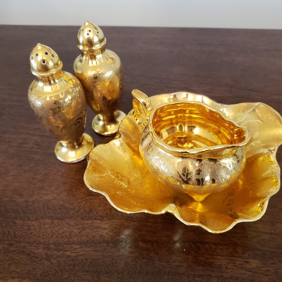 22K Gold Osborne Vintage Set 4 pieces - Picture 2 of 11